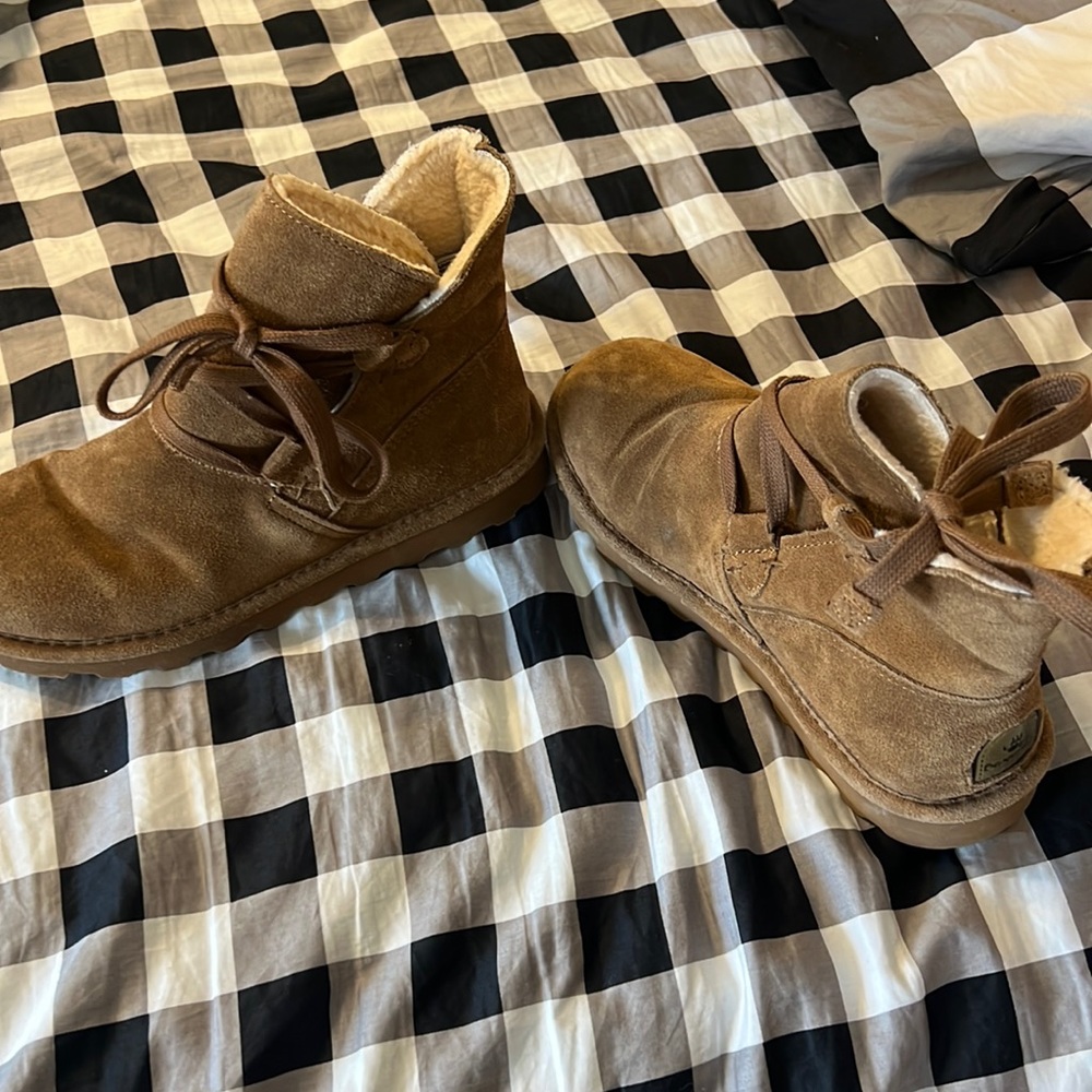 Woman’s bear paw boots